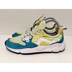 Flower Mountain Womens Yamano 3 Trail Shoe Sz 7.5 Green Running Sneaker Sm Flaw